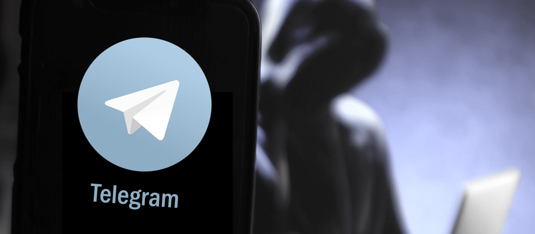 Telegram application on mobile device