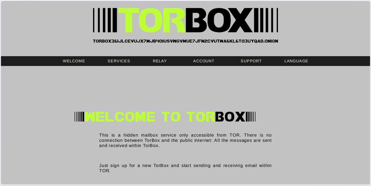 TorBox mainpage TorBox mainpage